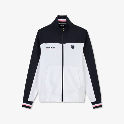 Long-sleeved colour-block zipped sweatshirt - Image 2