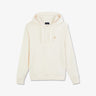 Hooded sweatshirt in white fleece