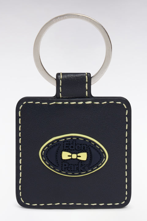 Yellow leather keychain - Image 1