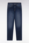 Slim-fit blue stretch denim 5-pocket jeans