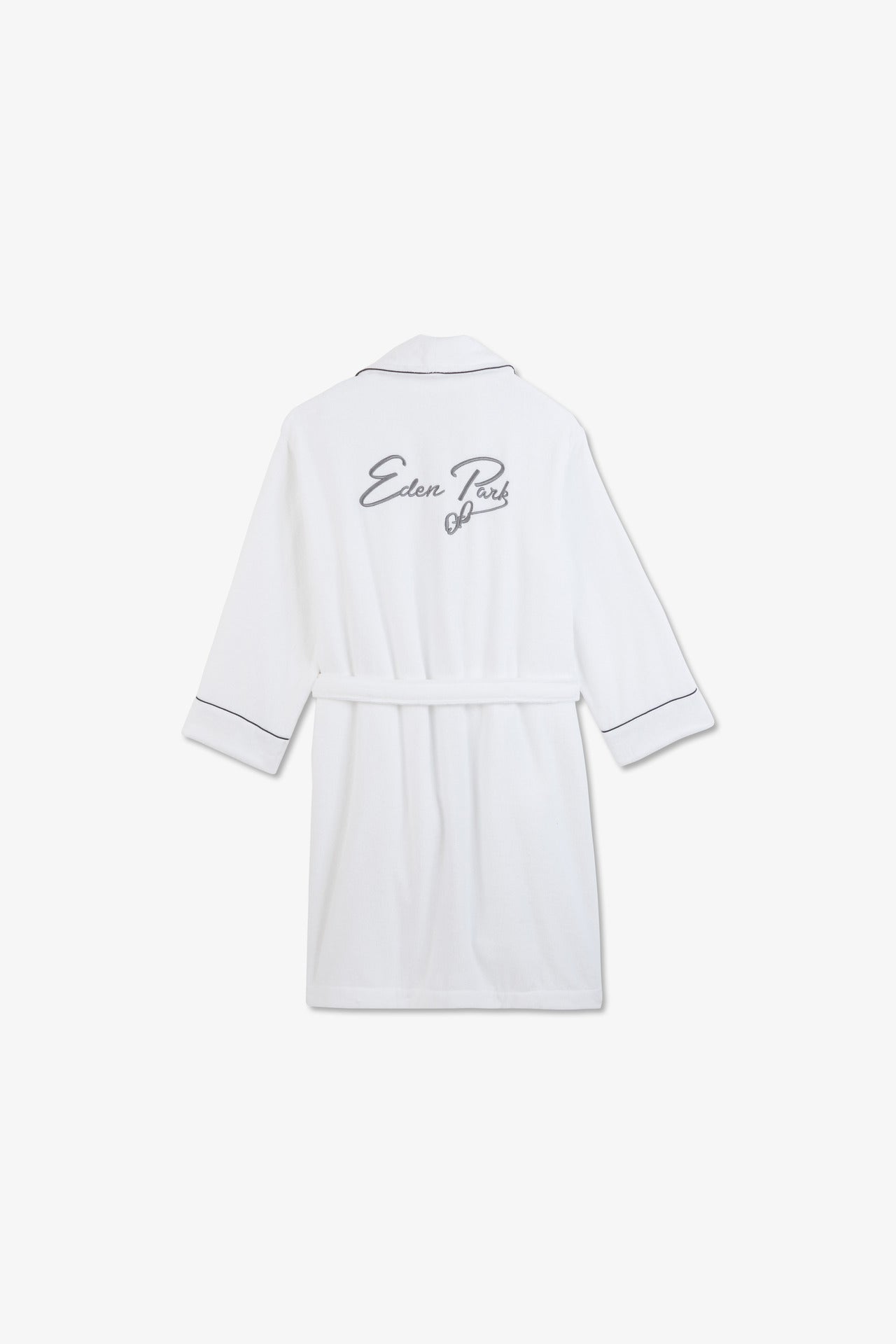 White dressing gown