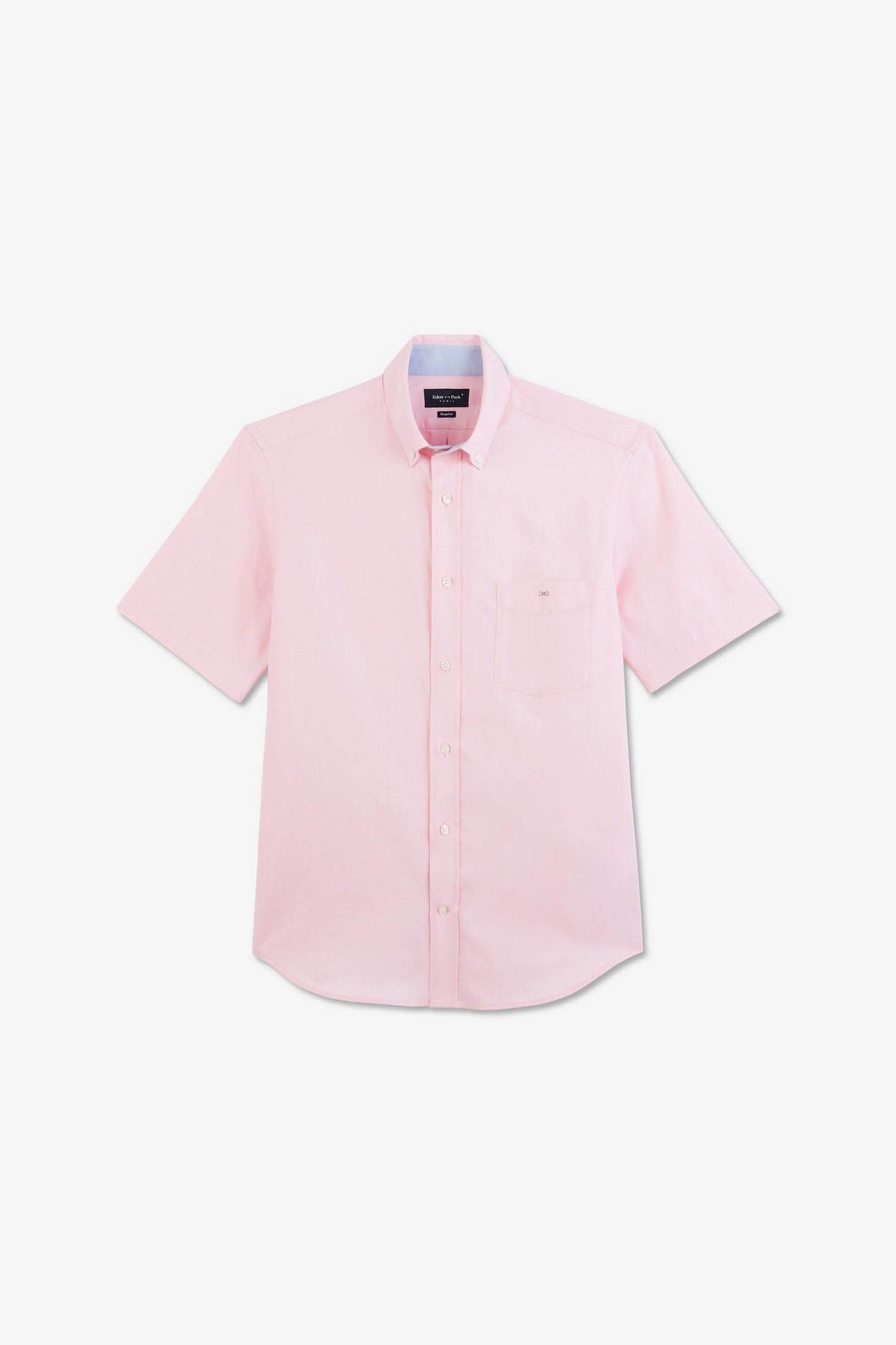 Short sleeved pink cotton shirt