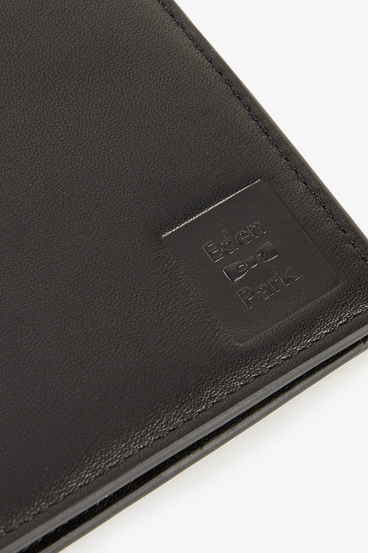 Black leather Italian-style wallet