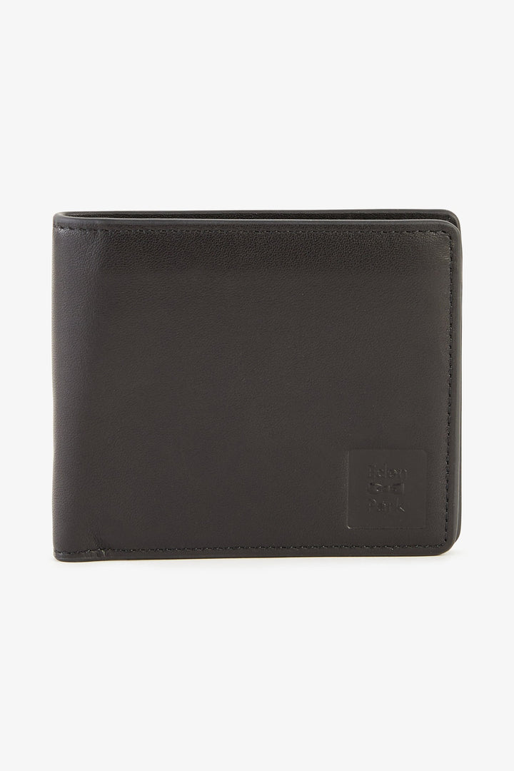 Black leather Italian-style wallet