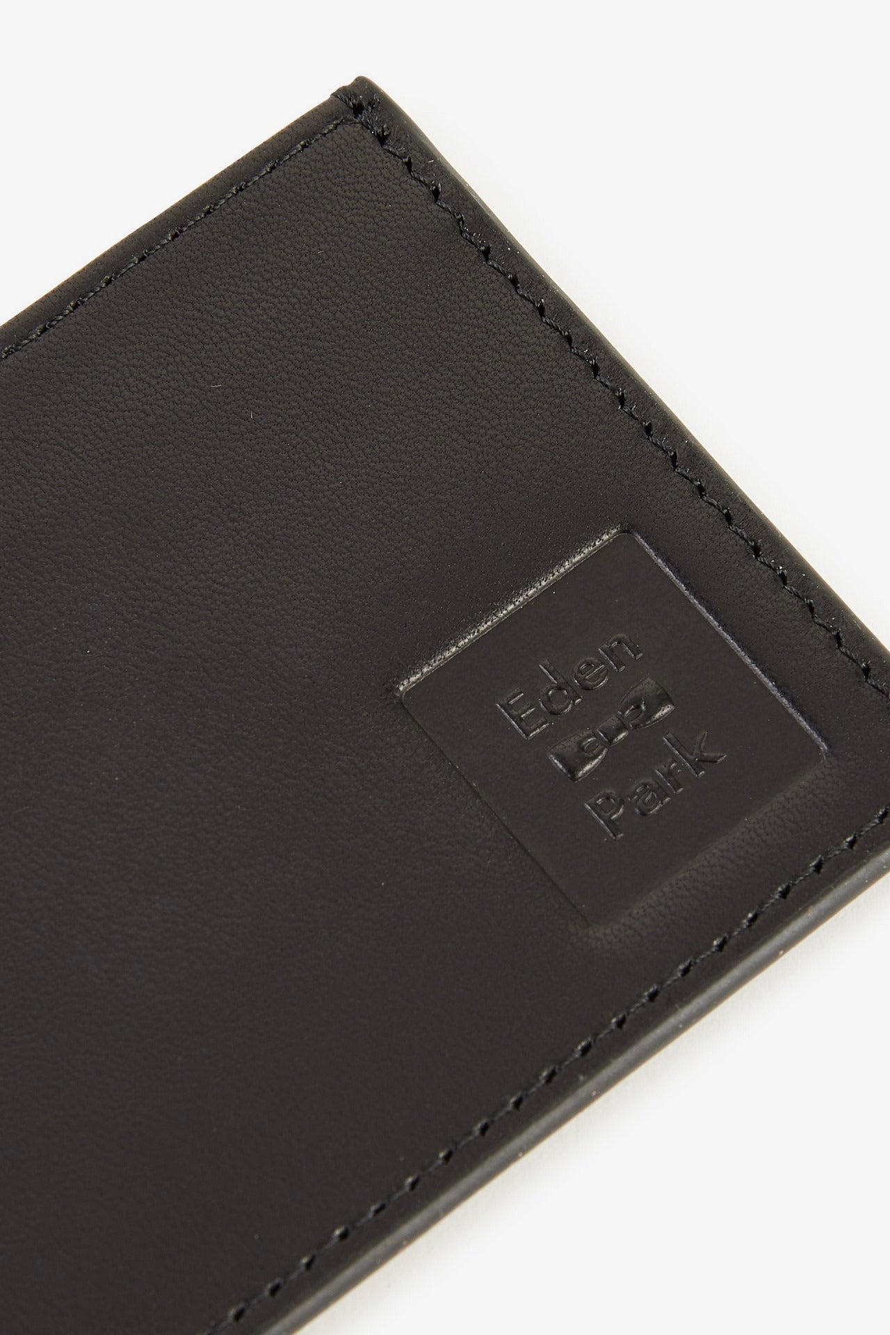 Black leather cardholder