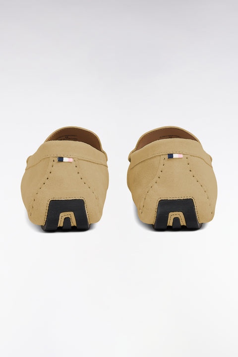 Mocassins en cuir suédé beige - Image 3