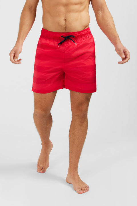Red striped swim shorts - Image 3