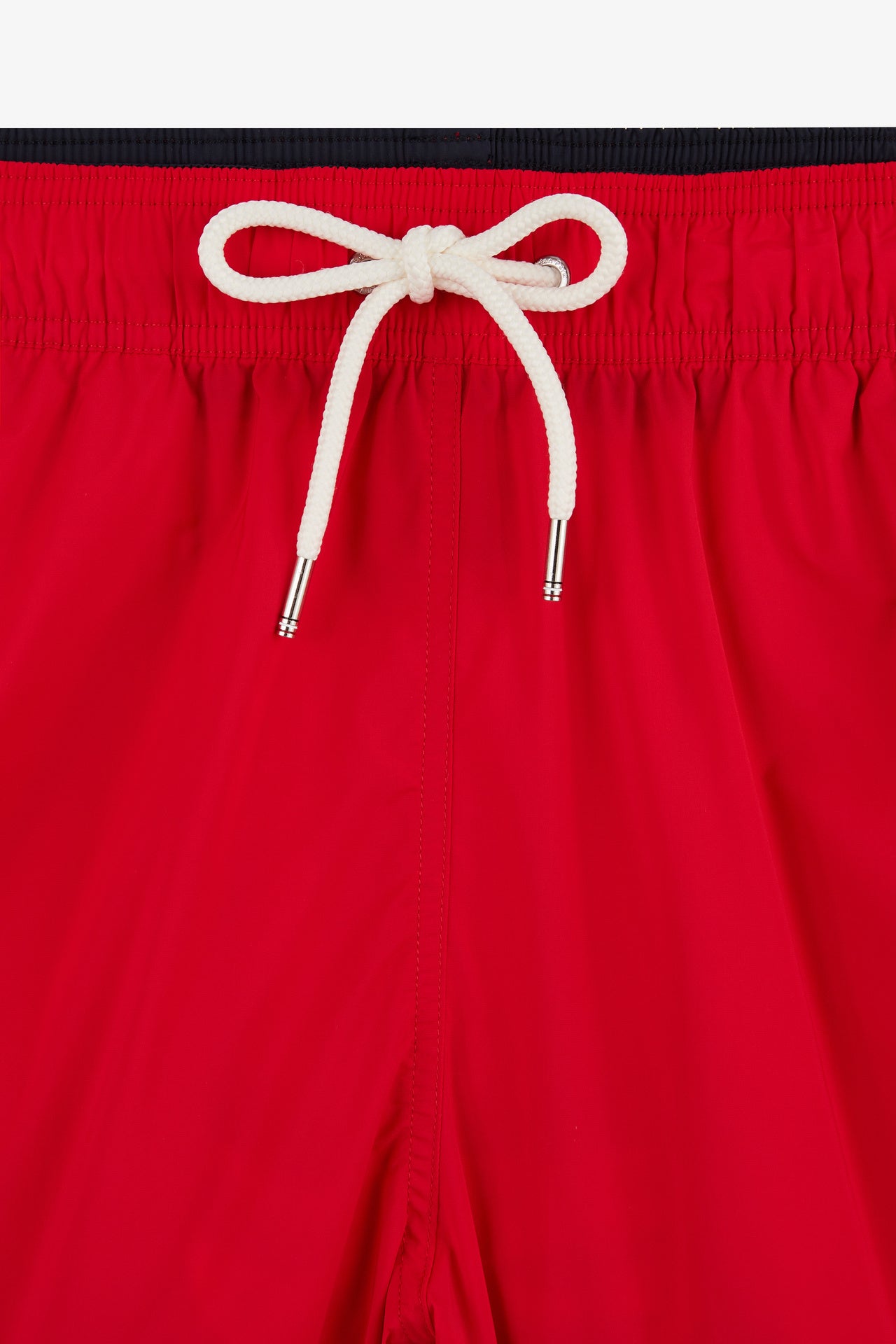 Swim shorts with tricoloured stripes