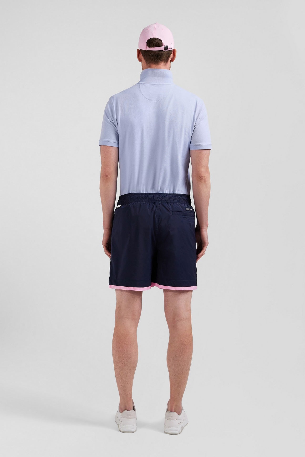 Navy blue swim shorts