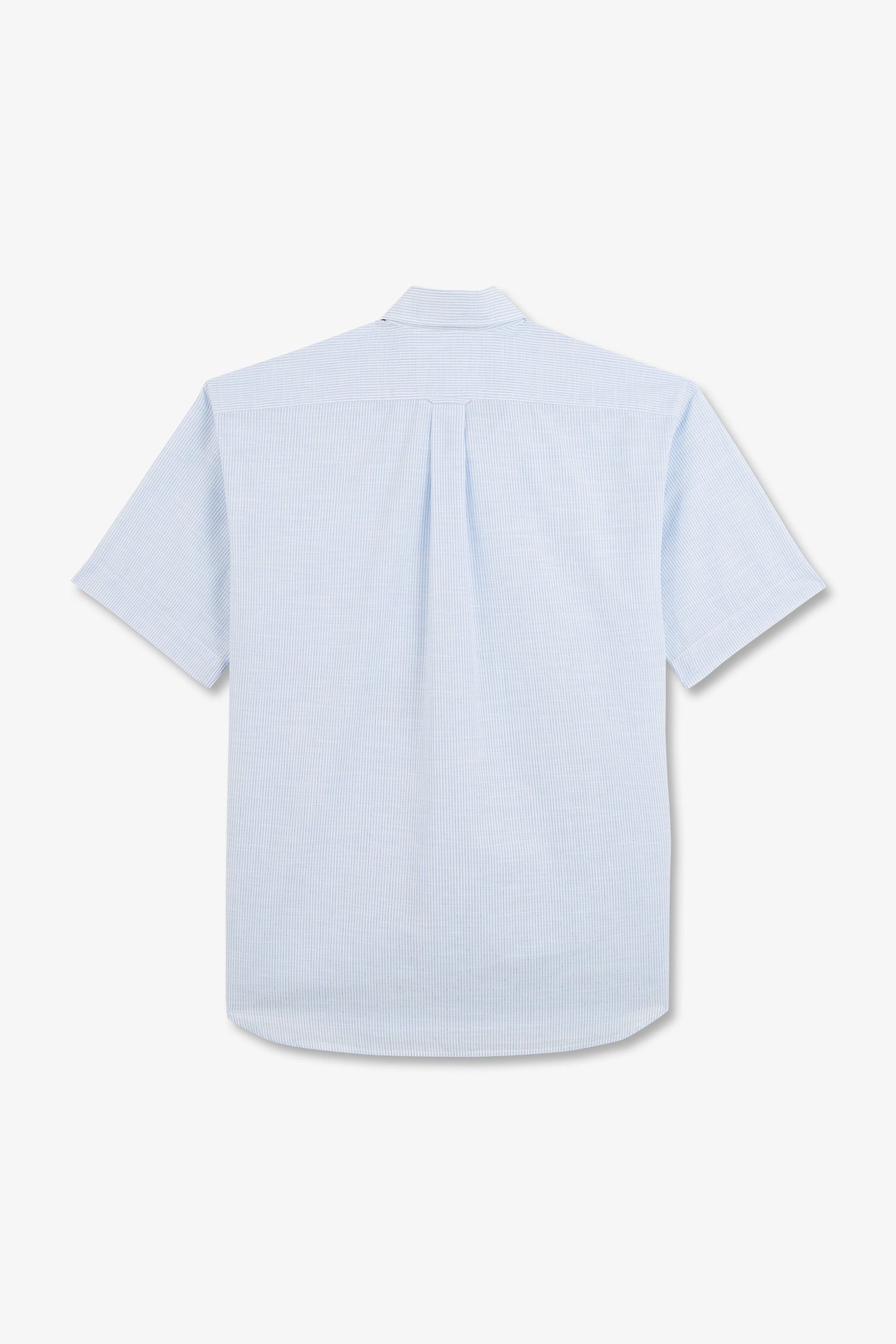 Blue striped shirt in cotton dobby