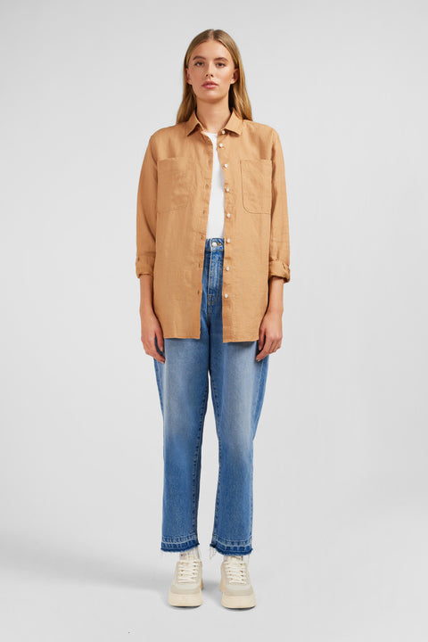 Plain beige blouse - Image 1