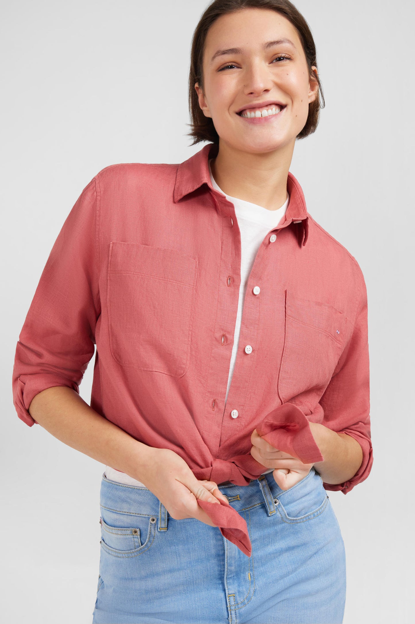 Plain brick blouse