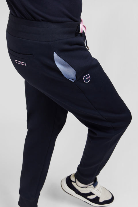 Plain navy blue jogging bottoms - Image 3