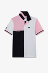 Short-sleeved colour-block XV de France polo shirt