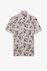 Polo shirt with an exclusive floral print