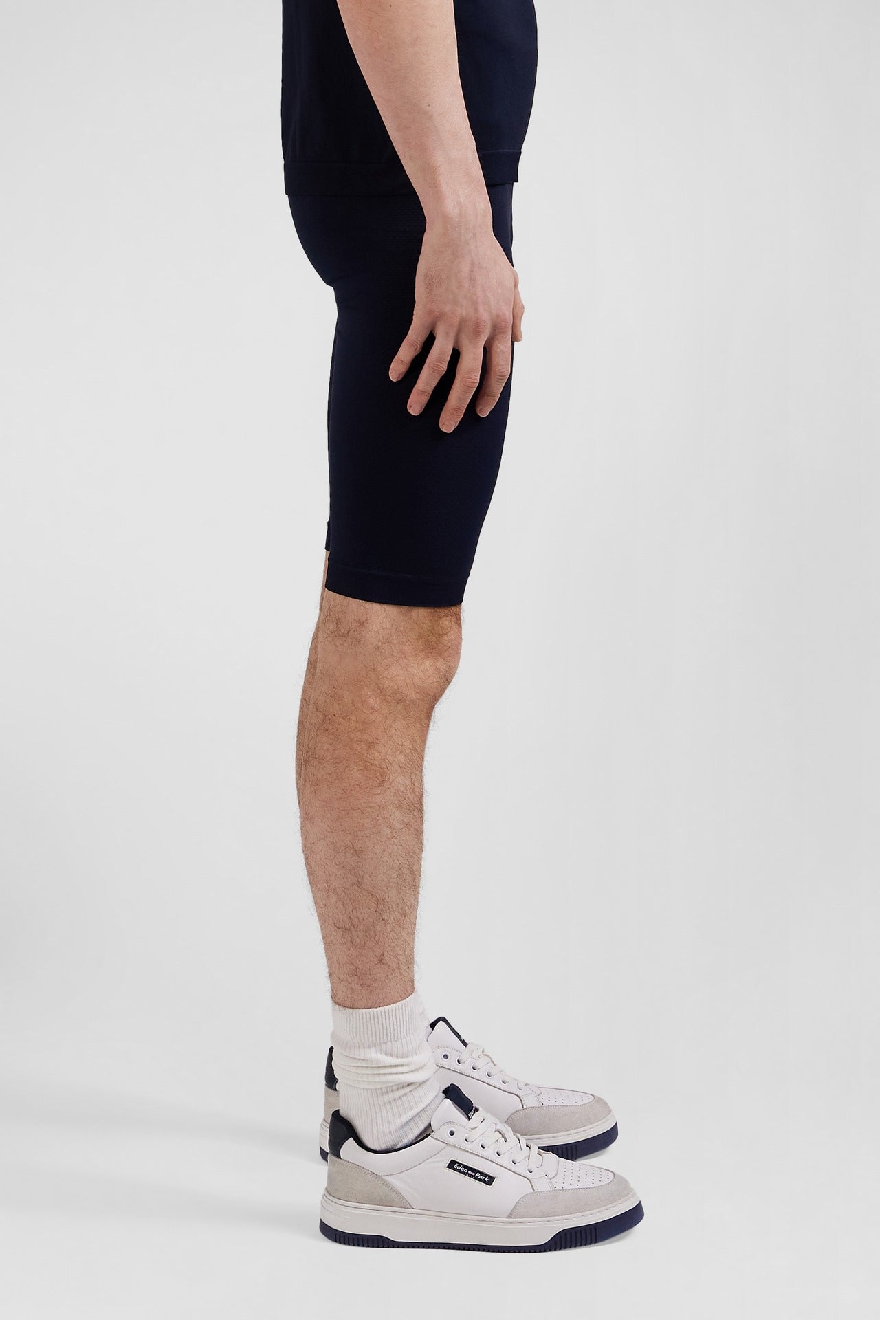 Navy blue stretch sports cycling shorts