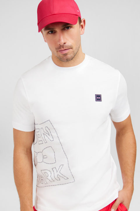 White T-shirt with Eden Park print - Image 3