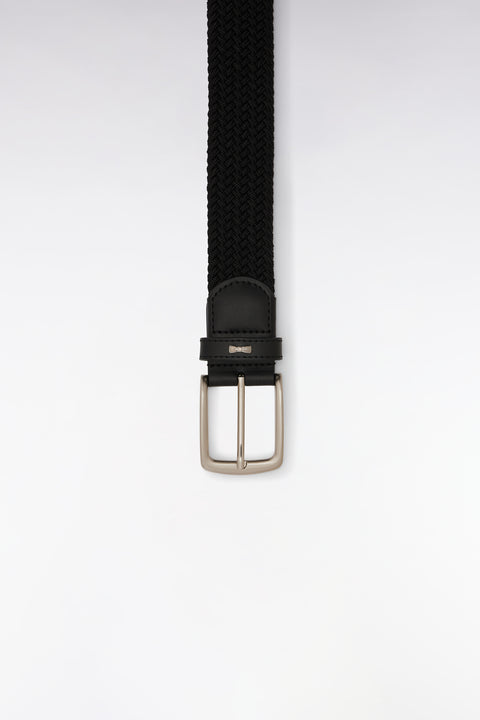 Black plain rubber elastic belt - Image 2
