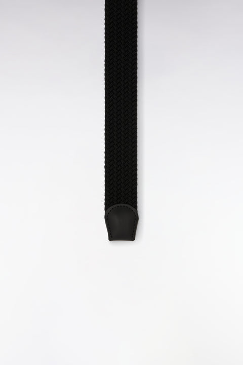 Black plain rubber elastic belt - Image 3