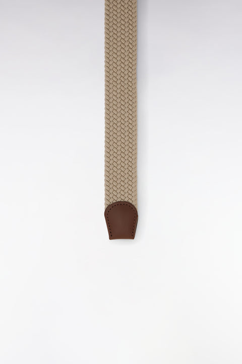 Beige plain rubber elastic belt - Image 3