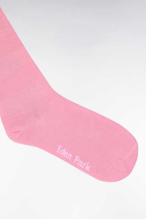 Pink stretch cotton-blend full-rim socks - Image 2