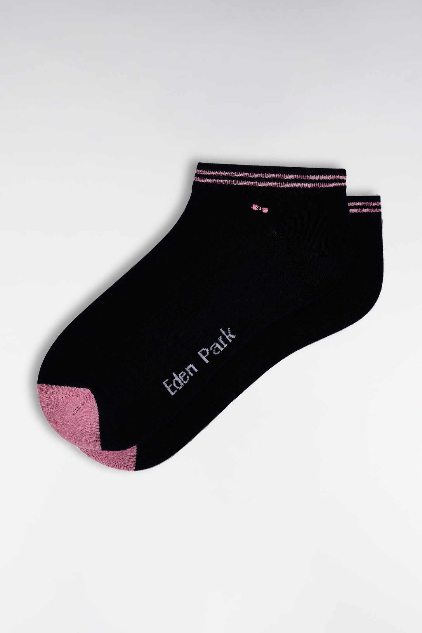 Low-cut socks in navy stretch cotton blend