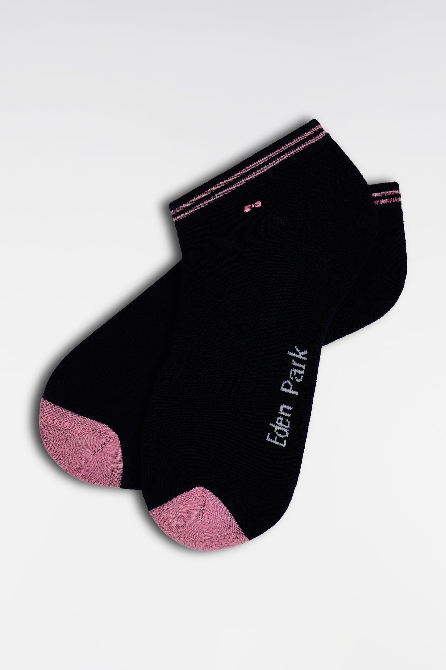Low-cut socks in navy stretch cotton blend