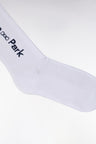 White stretch cotton-blend socks with Eden Park jacquard