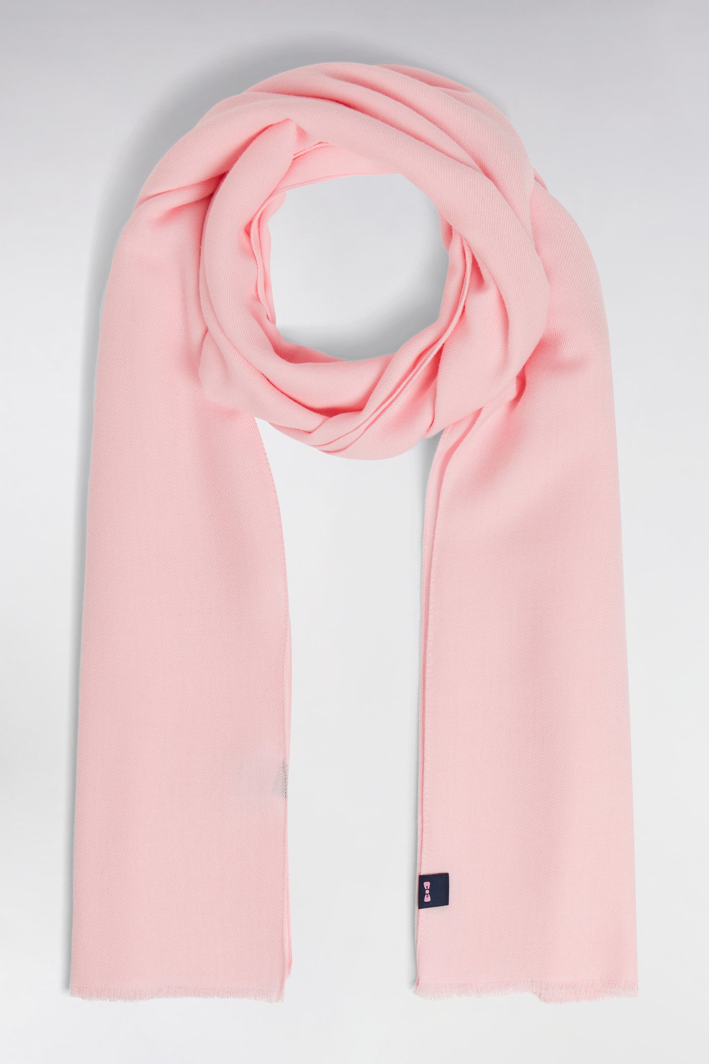 Plain pink flowing scarf