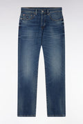 Jean 5 poches en denim stretch brut coupe droite