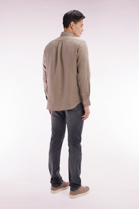 Slim fit grey stretch denim 5-pocket jeans - Image 3