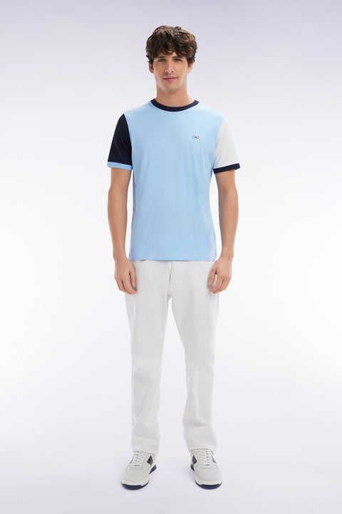 Straight-fit white stretch denim 5-pocket jeans - Image 1