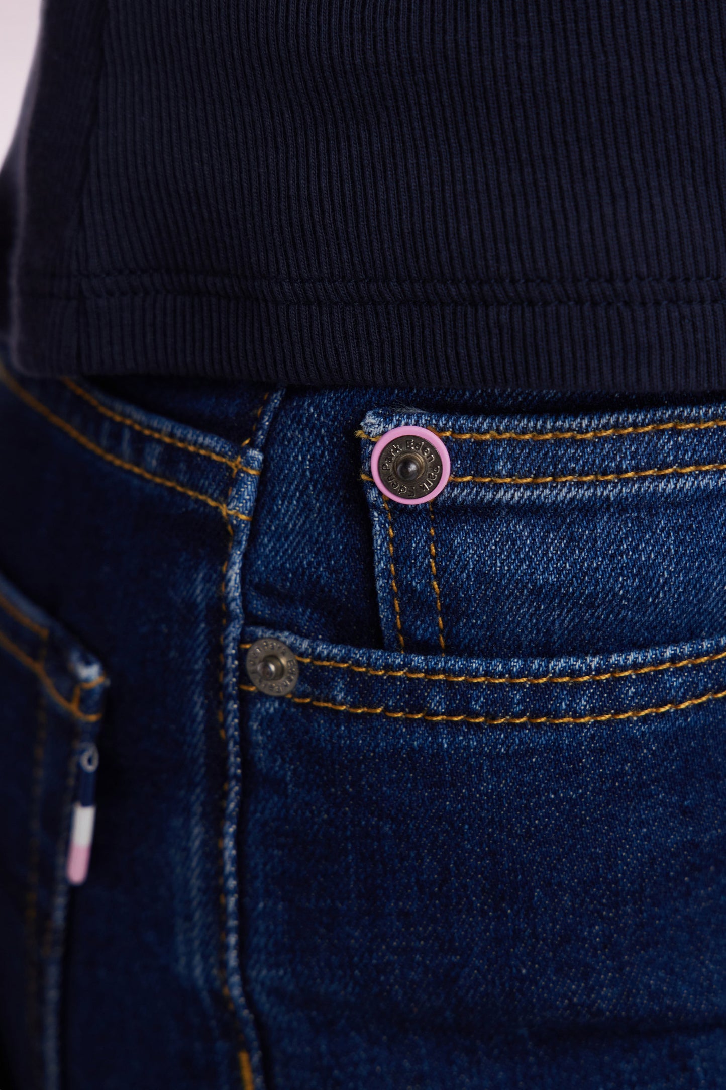 Slim-fit blue stretch denim 5-pocket jeans