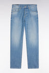 5-pocket jeans in blue denim with a stone bleach wash, Comfort cut