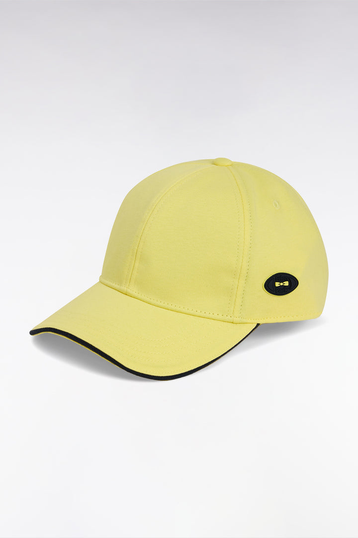 Casquette en jersey de coton jaune