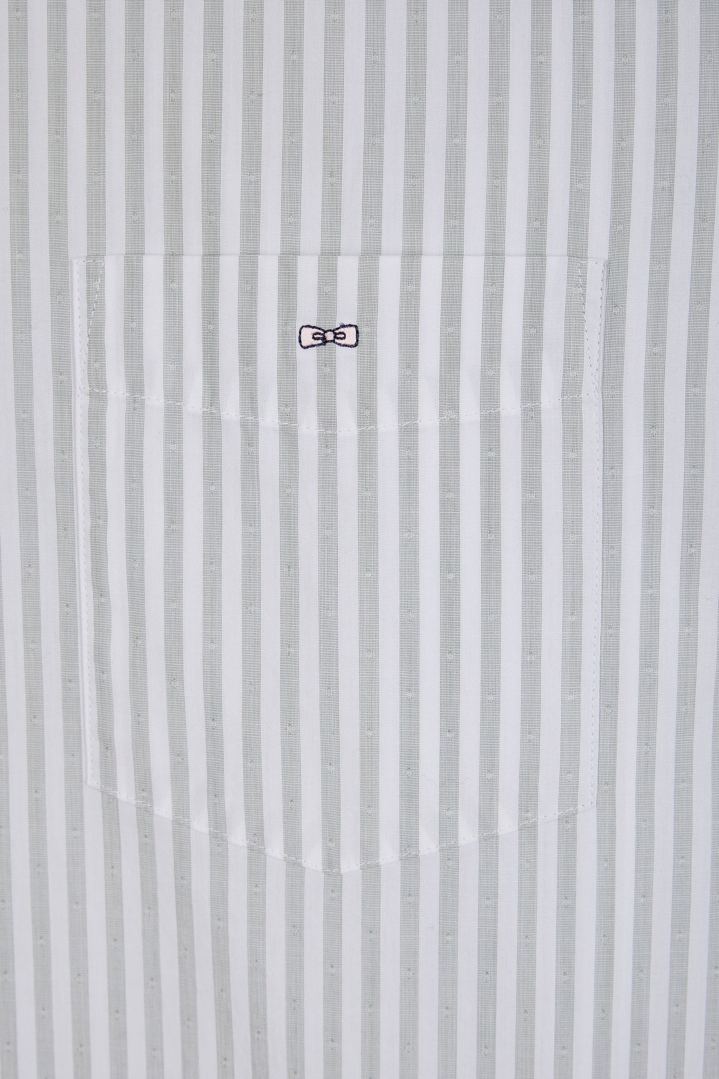 Straight-fit grey striped cotton shirt