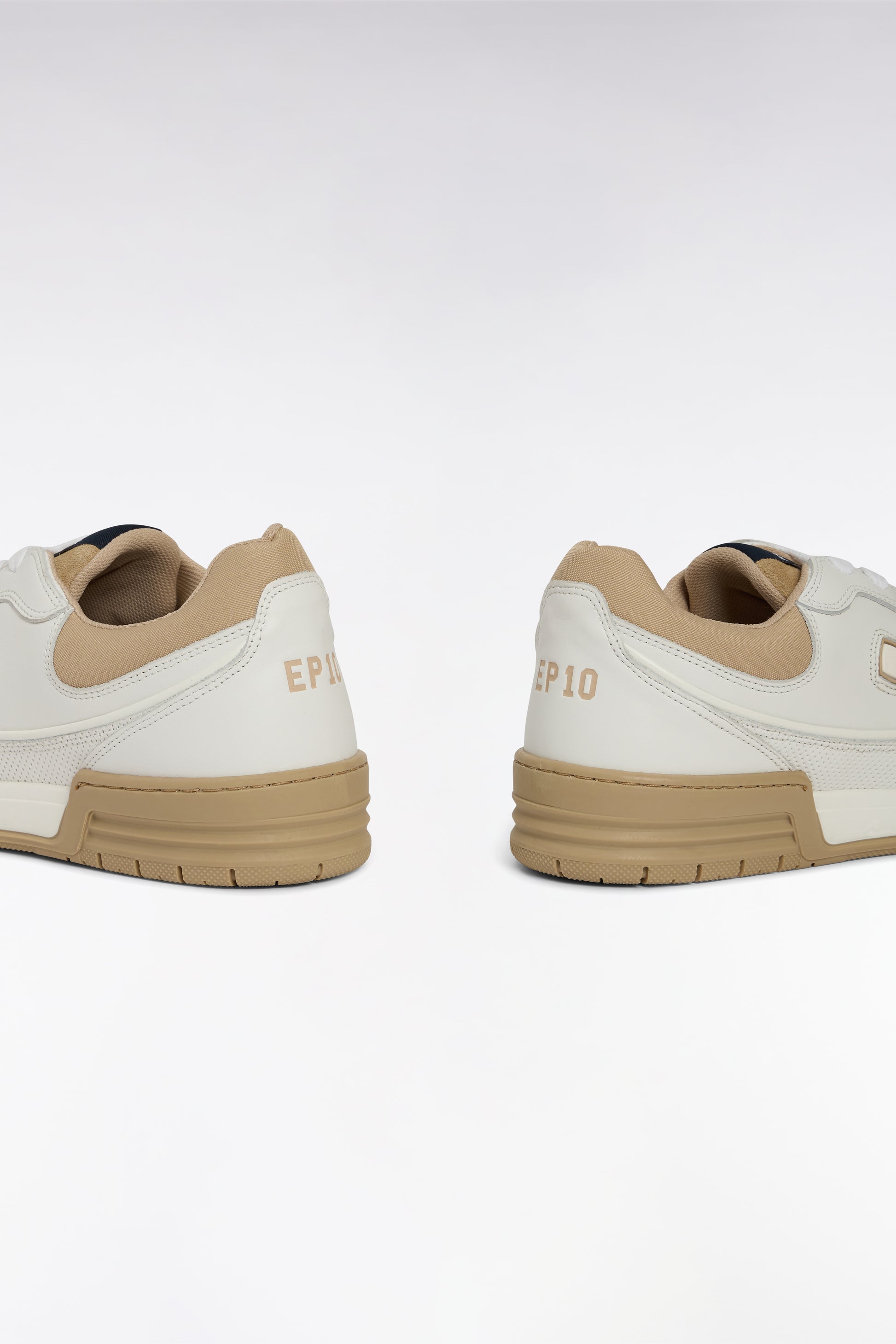 Sneakers EP10 en cuir blanches et beiges