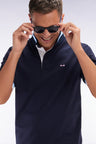 XV de France round acetate grey-blue acetate sunglasses
