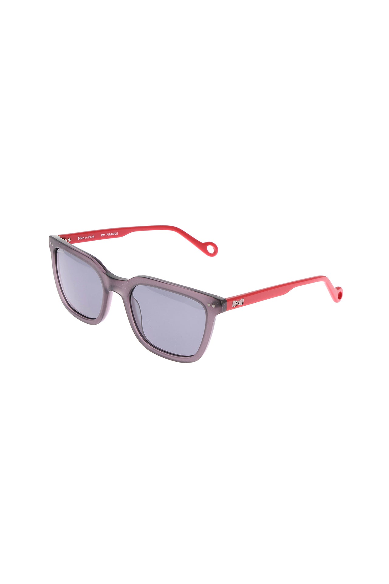 XV de France grey and coral acetate sunglasses