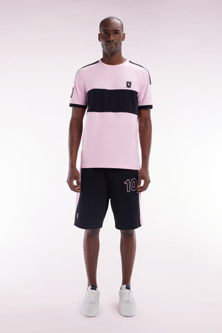 Relaxed-fit New Zealand black and pink cotton shorts