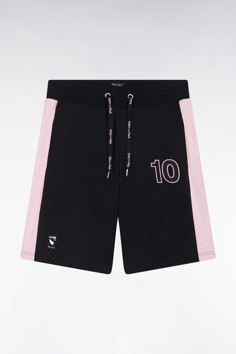 Relaxed-fit New Zealand black and pink cotton shorts - Image 2