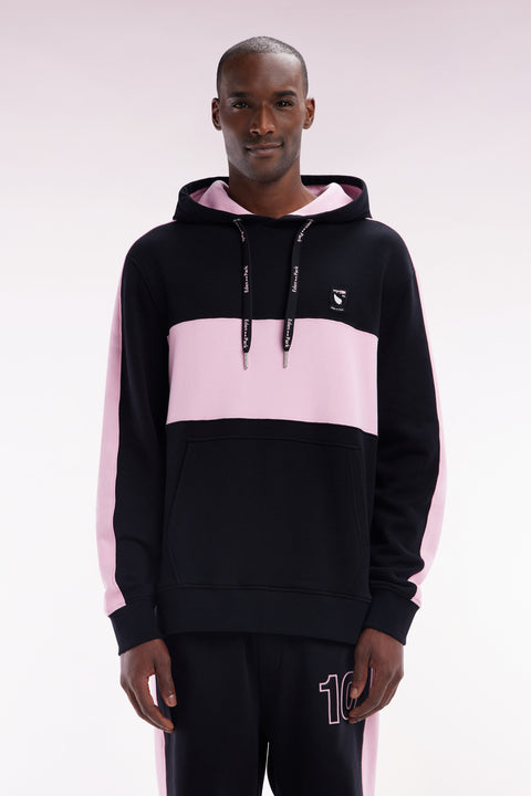 Relaxed-fit New Zealand black cotton hoodie - Image 1