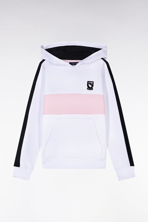 Straight-ft New Zealand white cotton hoodie - Image 1