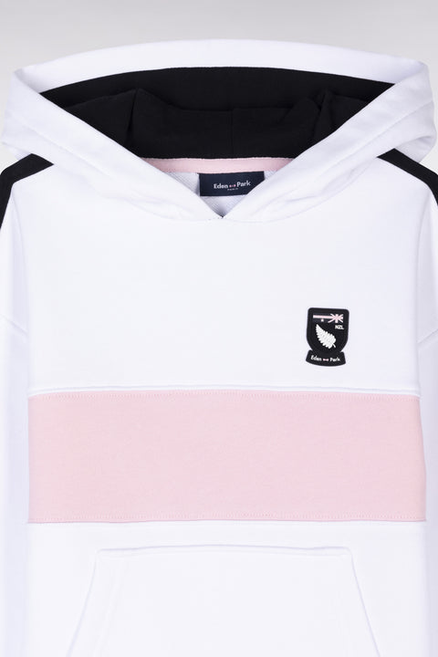 Straight-ft New Zealand white cotton hoodie - Image 2