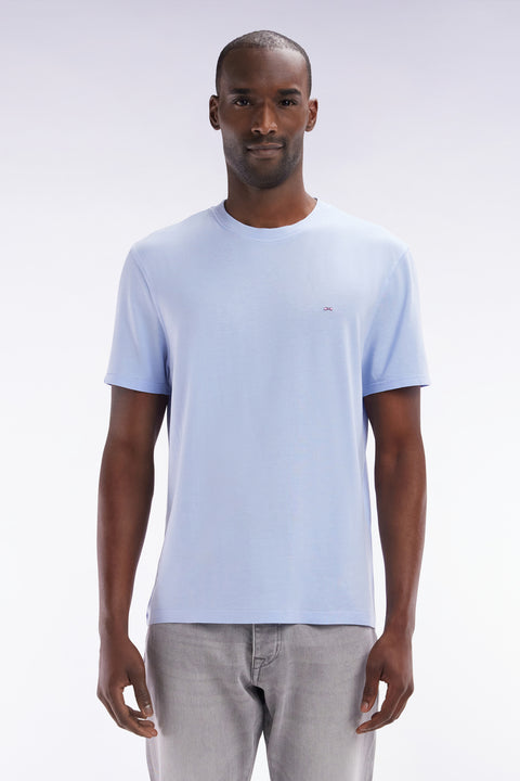 Straight-fit light grey short-sleeved T-shirt - Image 1