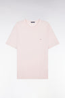 Straight-fit light pink short-sleeved T-shirt