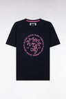 T-shirt in marine serigraphy palmiers casual cut