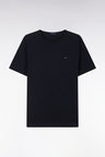 Cotton jersey t-shirt Slub Marine straight cut