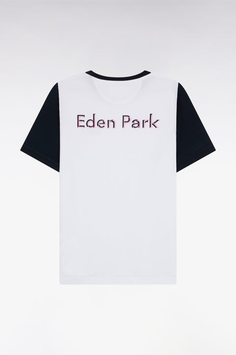 Relaxed fit white cotton short-sleeved T-shirt - Image 1