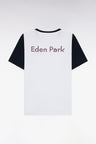 Relaxed fit white cotton short-sleeved T-shirt